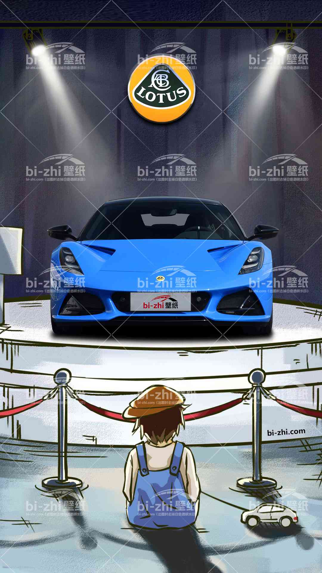 路特斯EMIRA橱窗男孩看车男孩汽车壁纸