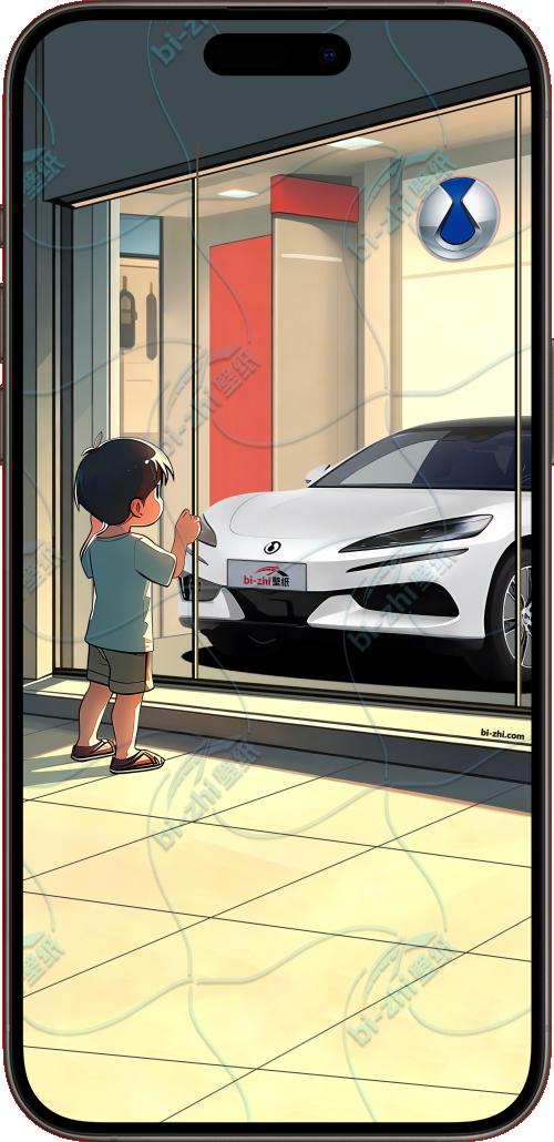 腾势Z9GT2024款橱窗男孩看车男孩汽车壁纸