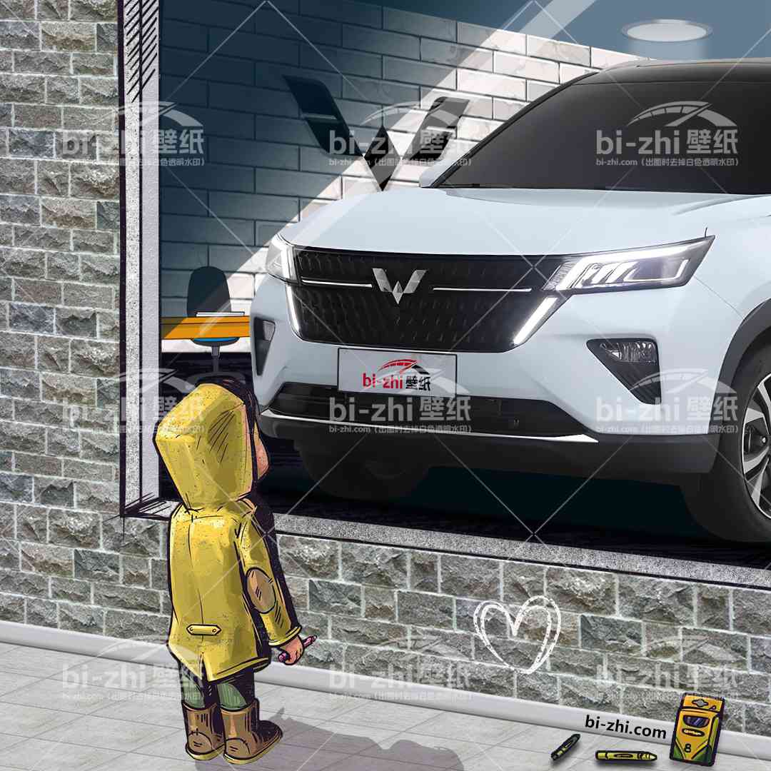 五菱星辰橱窗男孩看车男孩汽车壁纸