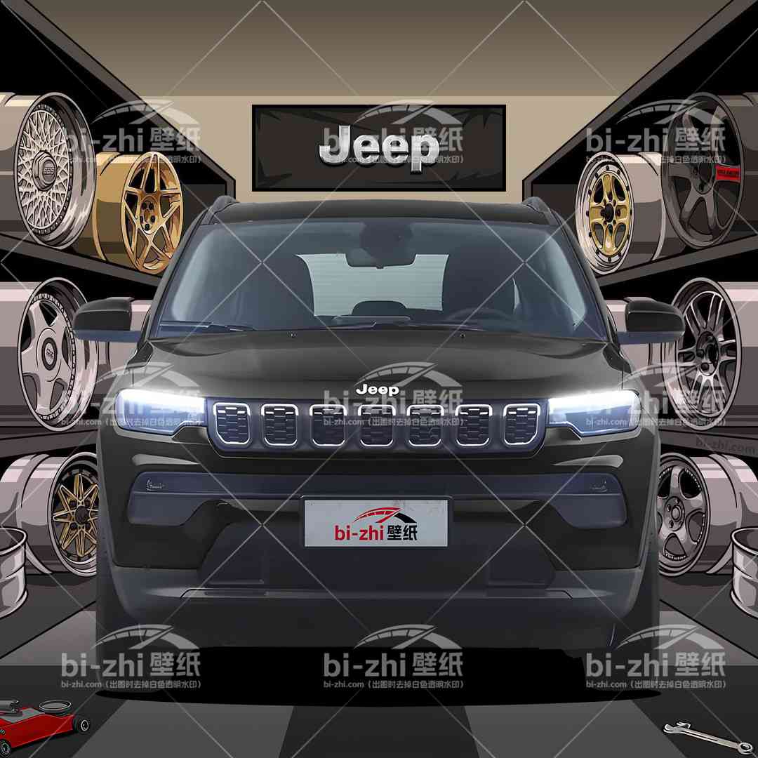 jeep指南者橱窗男孩看车男孩汽车壁纸