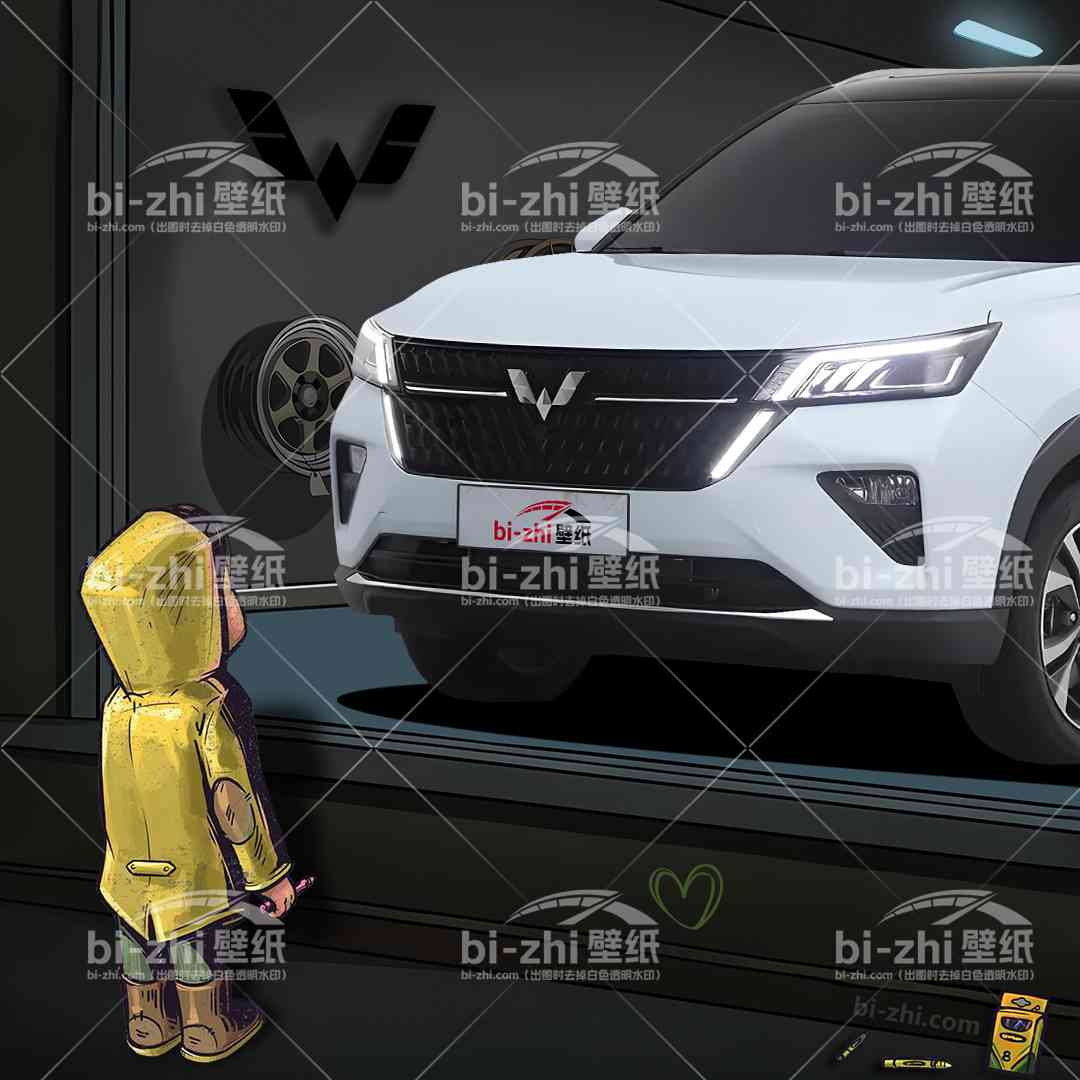 五菱星辰橱窗男孩看车男孩汽车壁纸