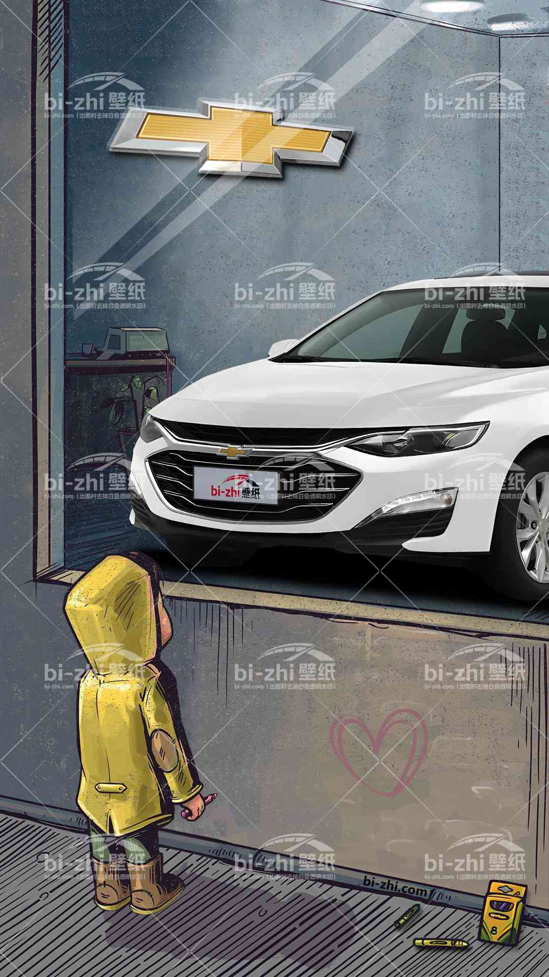 雪佛兰迈锐宝XL橱窗男孩看车男孩汽车壁纸