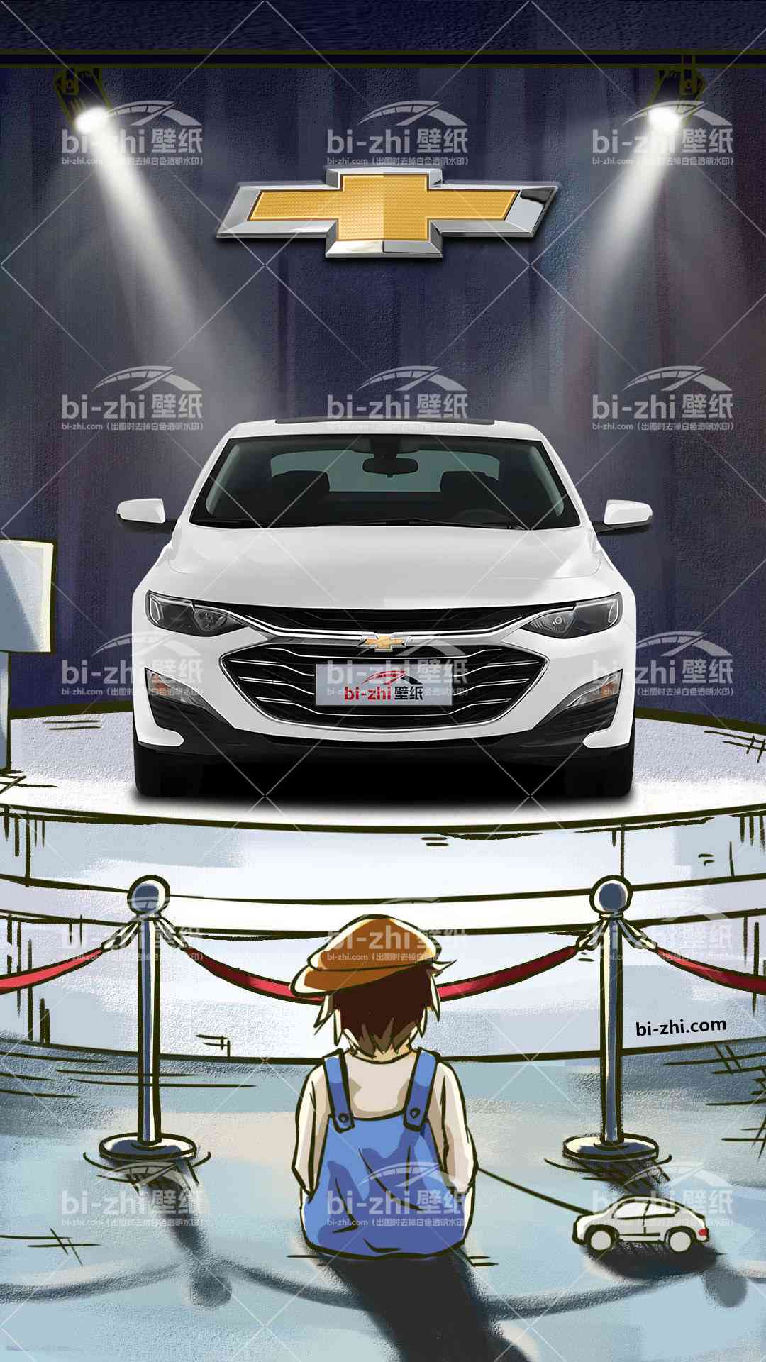 雪佛兰迈锐宝XL橱窗男孩看车男孩汽车壁纸