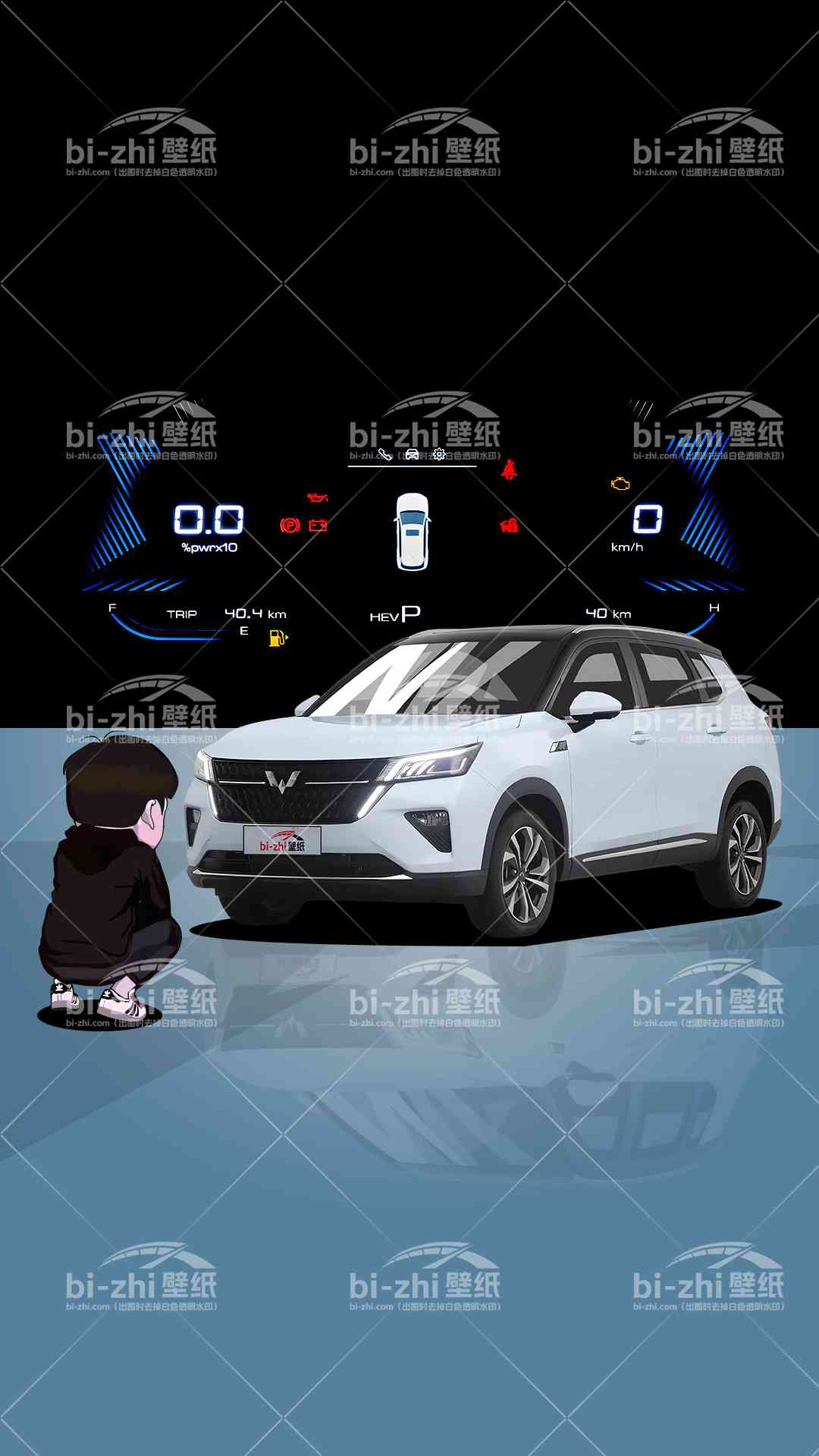 五菱星辰橱窗男孩看车男孩汽车壁纸