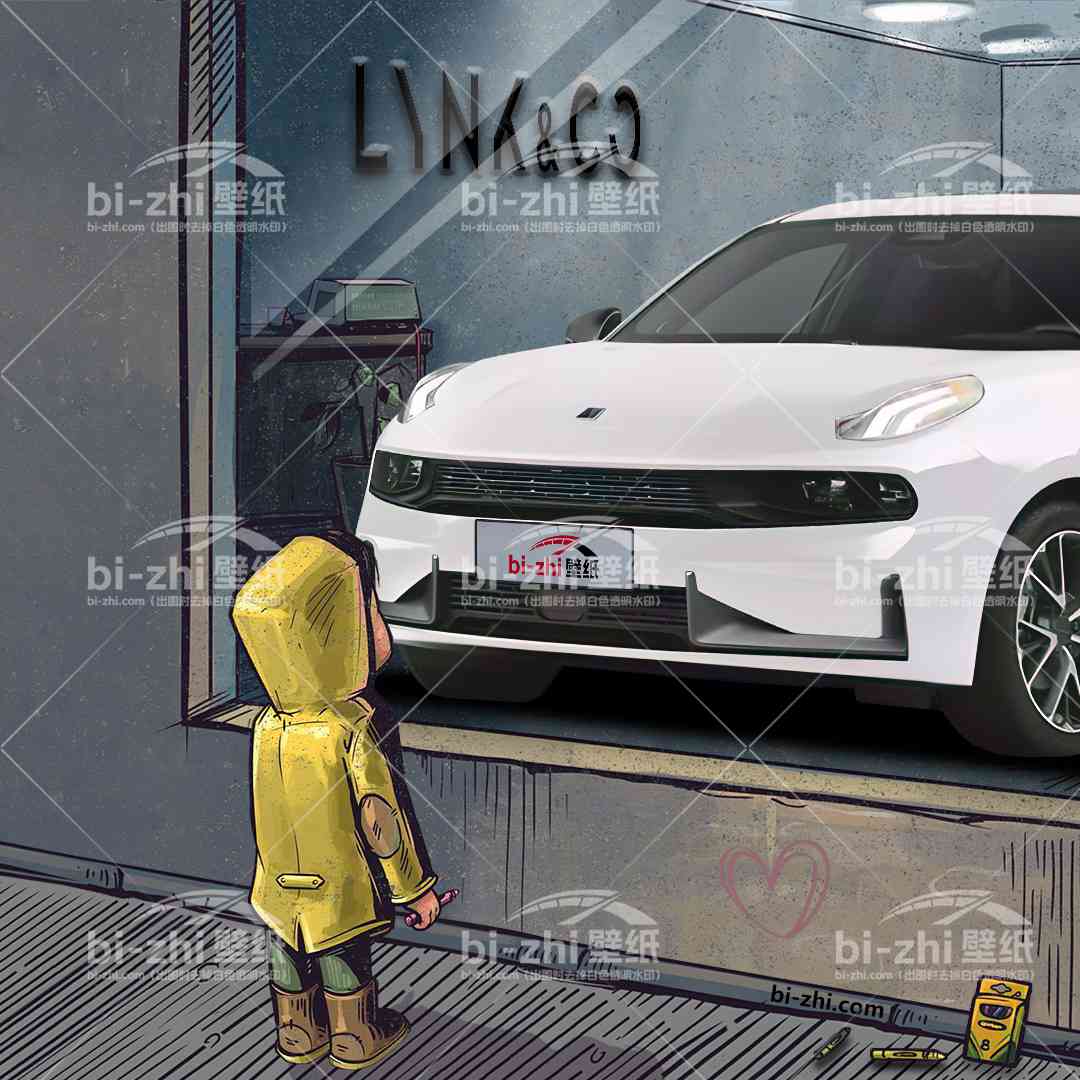 领克03橱窗男孩看车男孩汽车壁纸