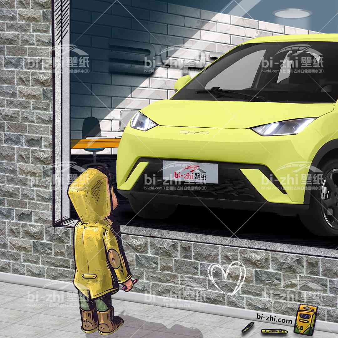 比亚迪海鸥橱窗男孩看车男孩汽车壁纸