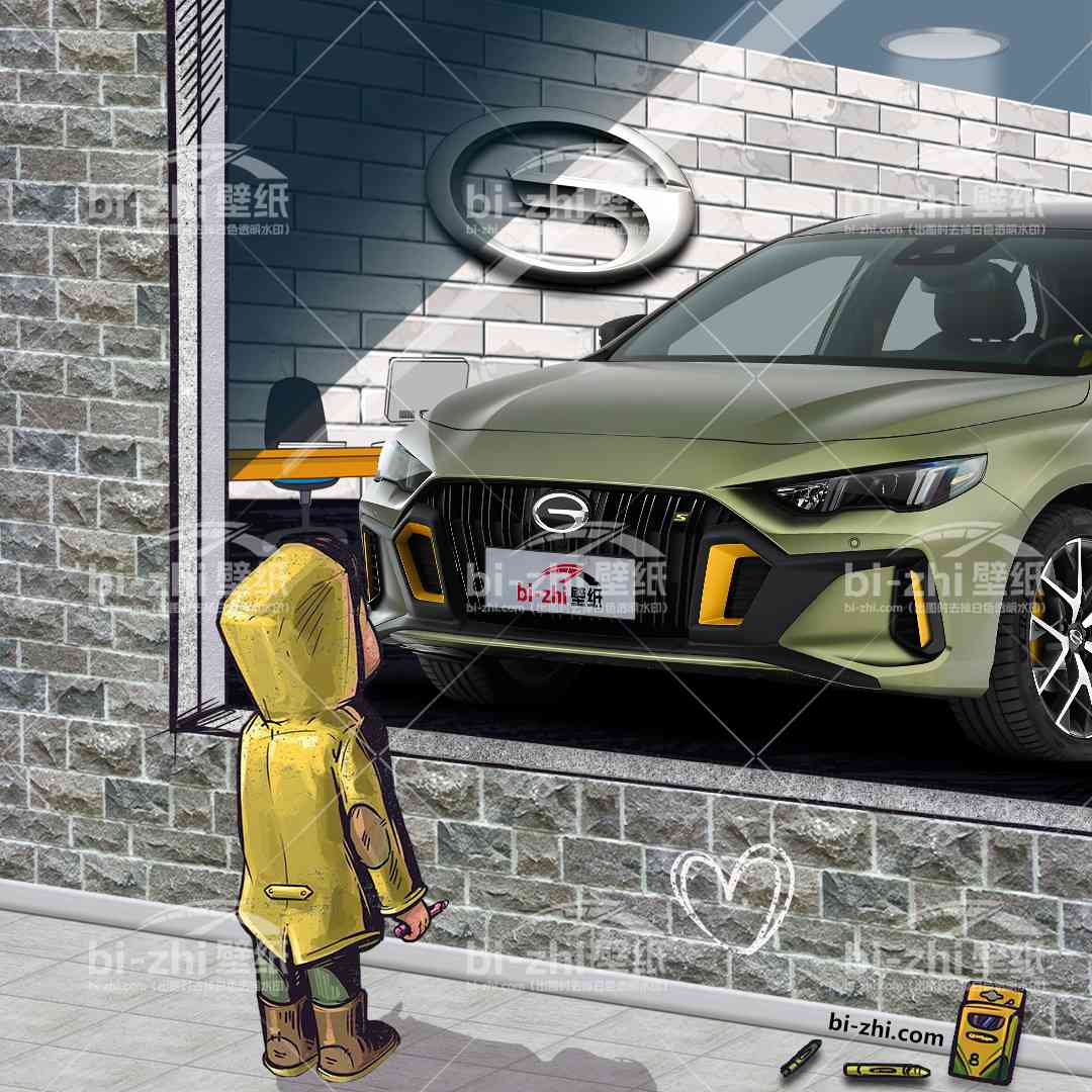 广汽传祺影豹橱窗男孩看车男孩汽车壁纸