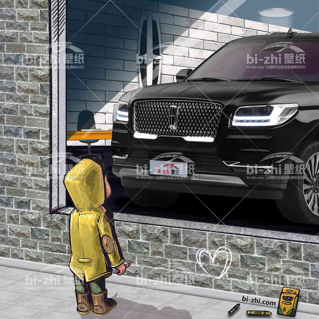 林肯领航员橱窗男孩看车男孩汽车壁纸
