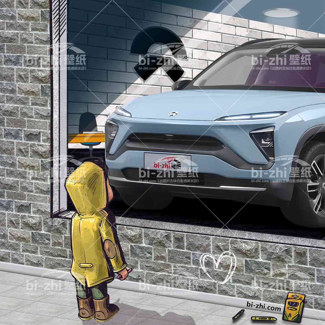 蔚来ES6橱窗男孩看车男孩汽车壁纸