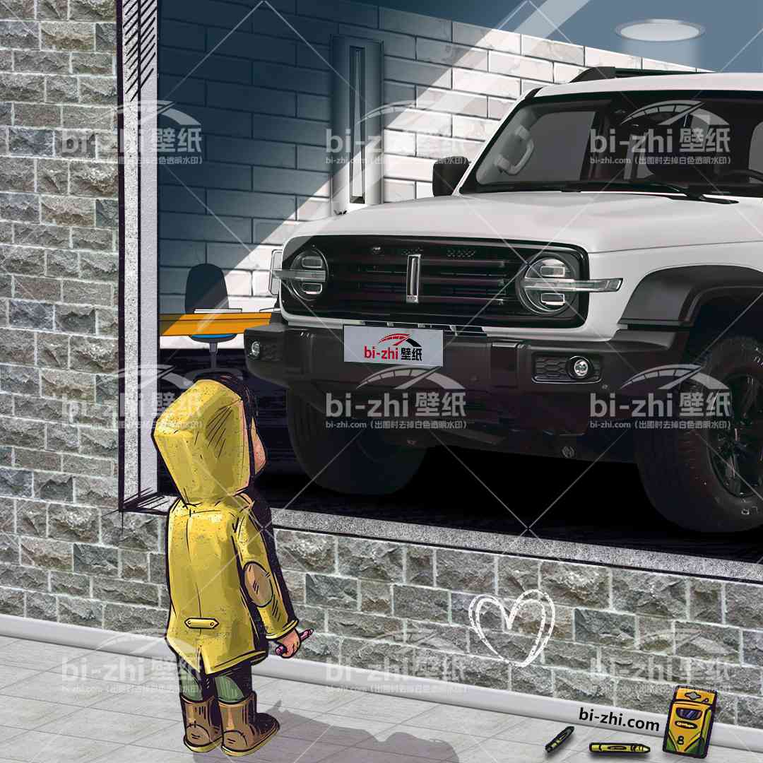 WEY坦克300橱窗男孩看车男孩汽车壁纸