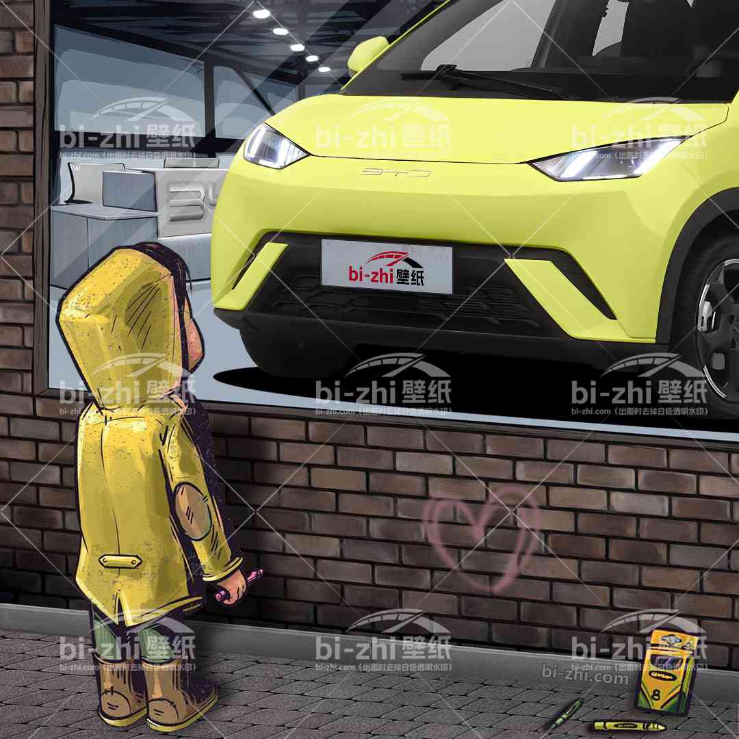 比亚迪海鸥橱窗男孩看车男孩汽车壁纸