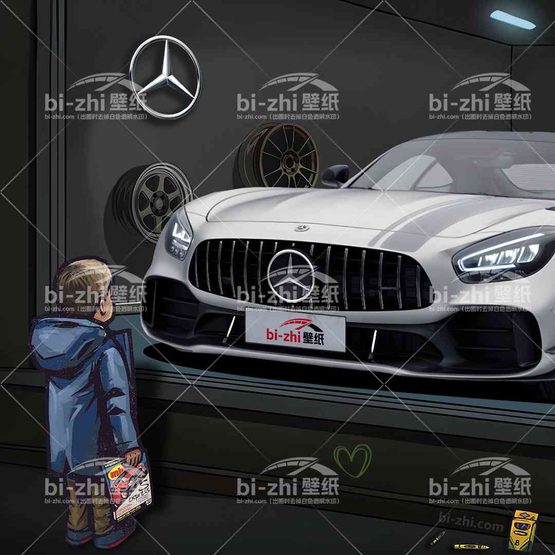 橱窗男孩看车男孩汽车壁纸人物