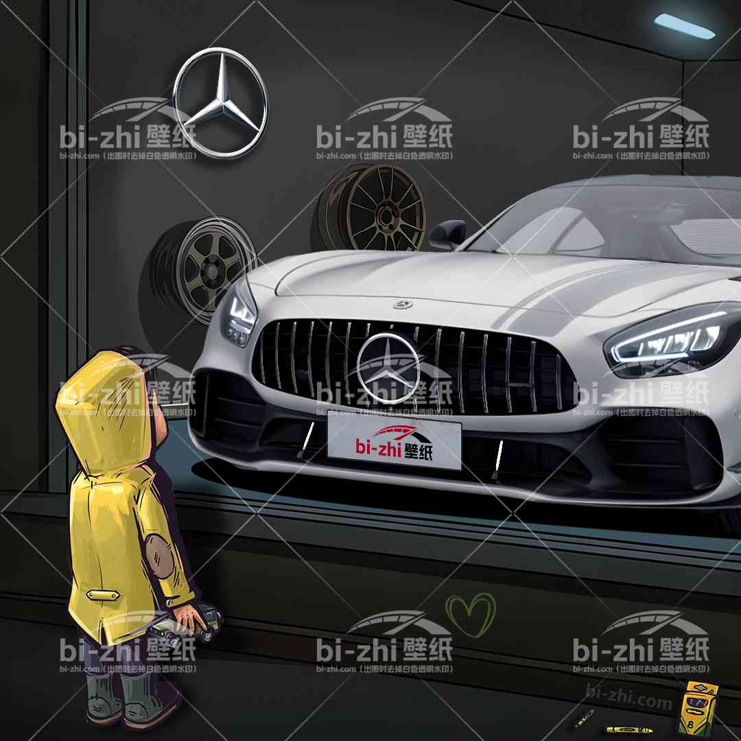橱窗男孩看车男孩汽车壁纸人物
