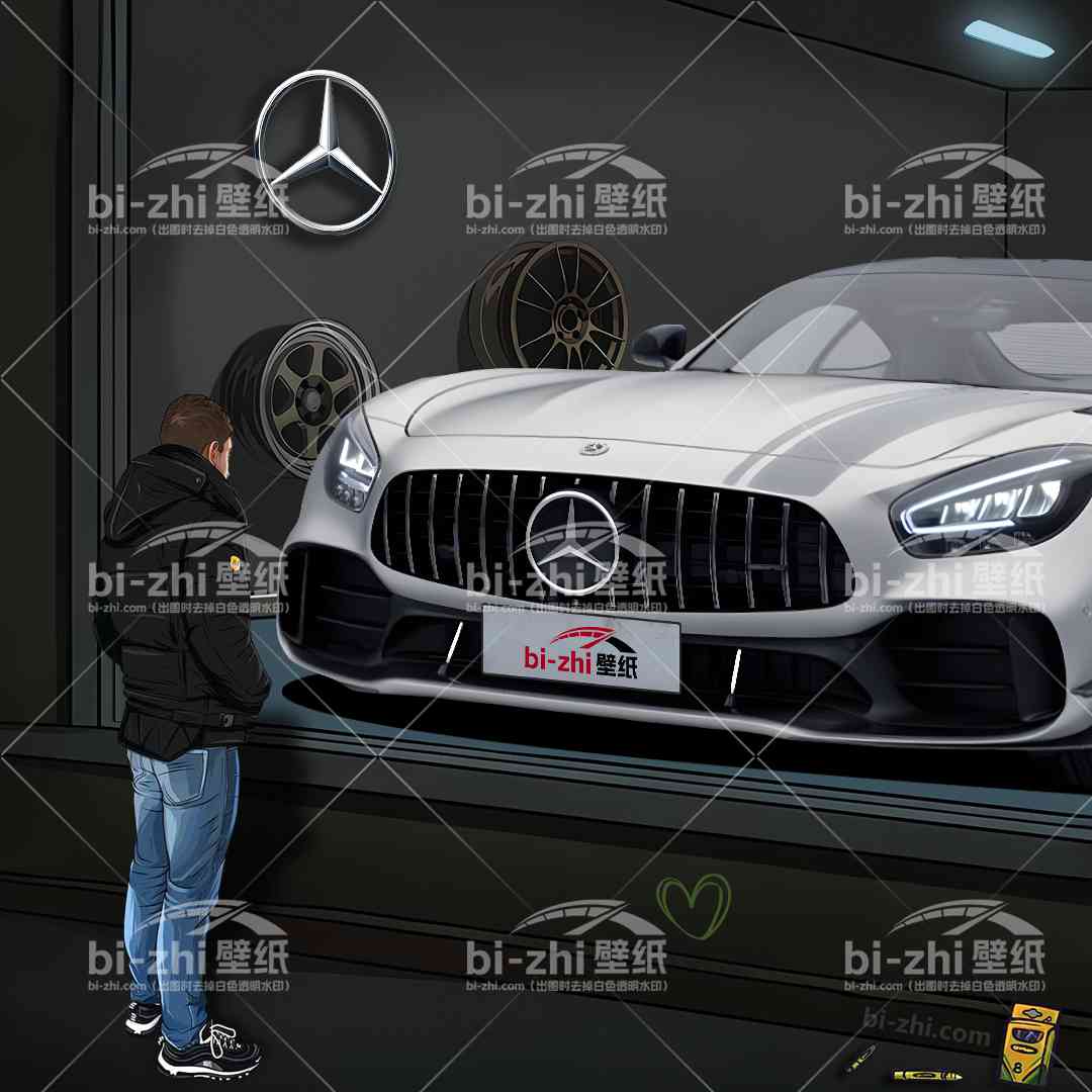 橱窗男孩看车男孩汽车壁纸人物