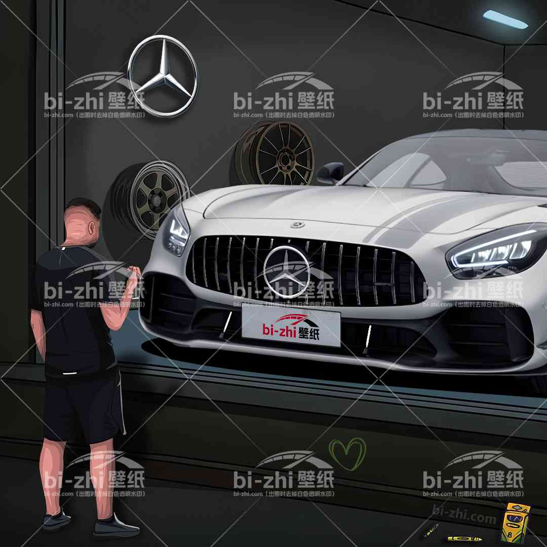 橱窗男孩看车男孩汽车壁纸人物