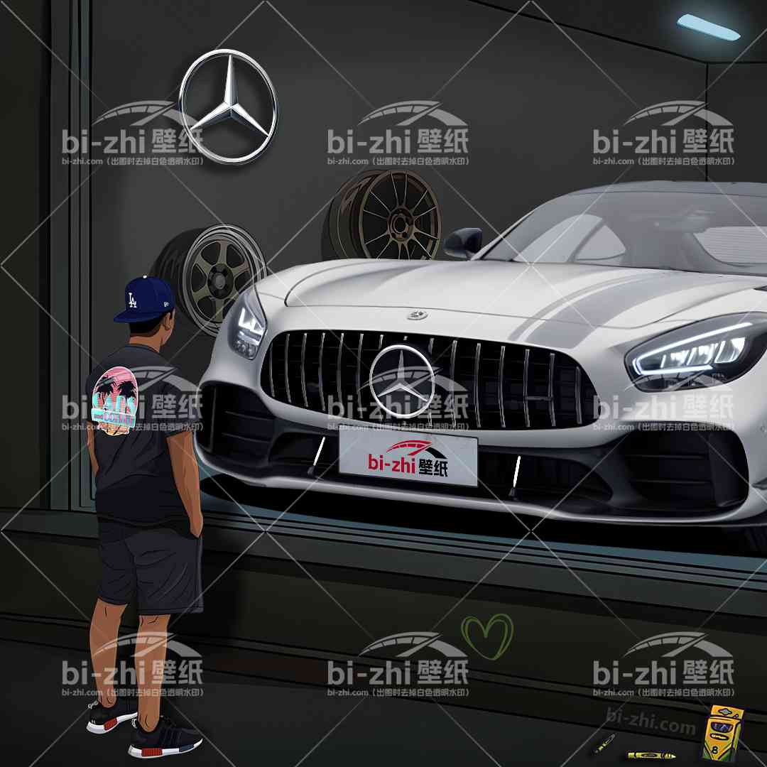 橱窗男孩看车男孩汽车壁纸人物
