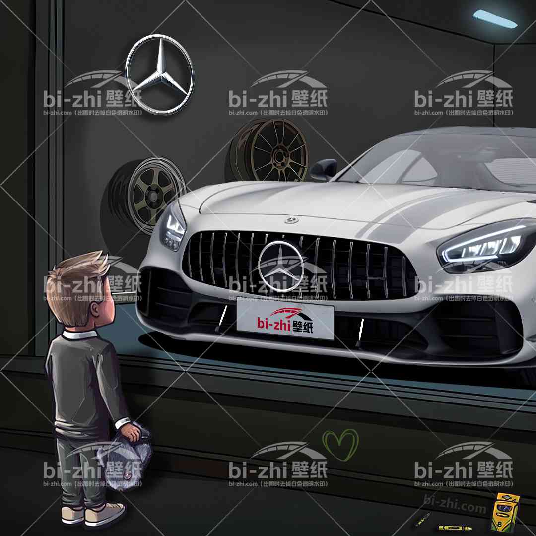 橱窗男孩看车男孩汽车壁纸人物
