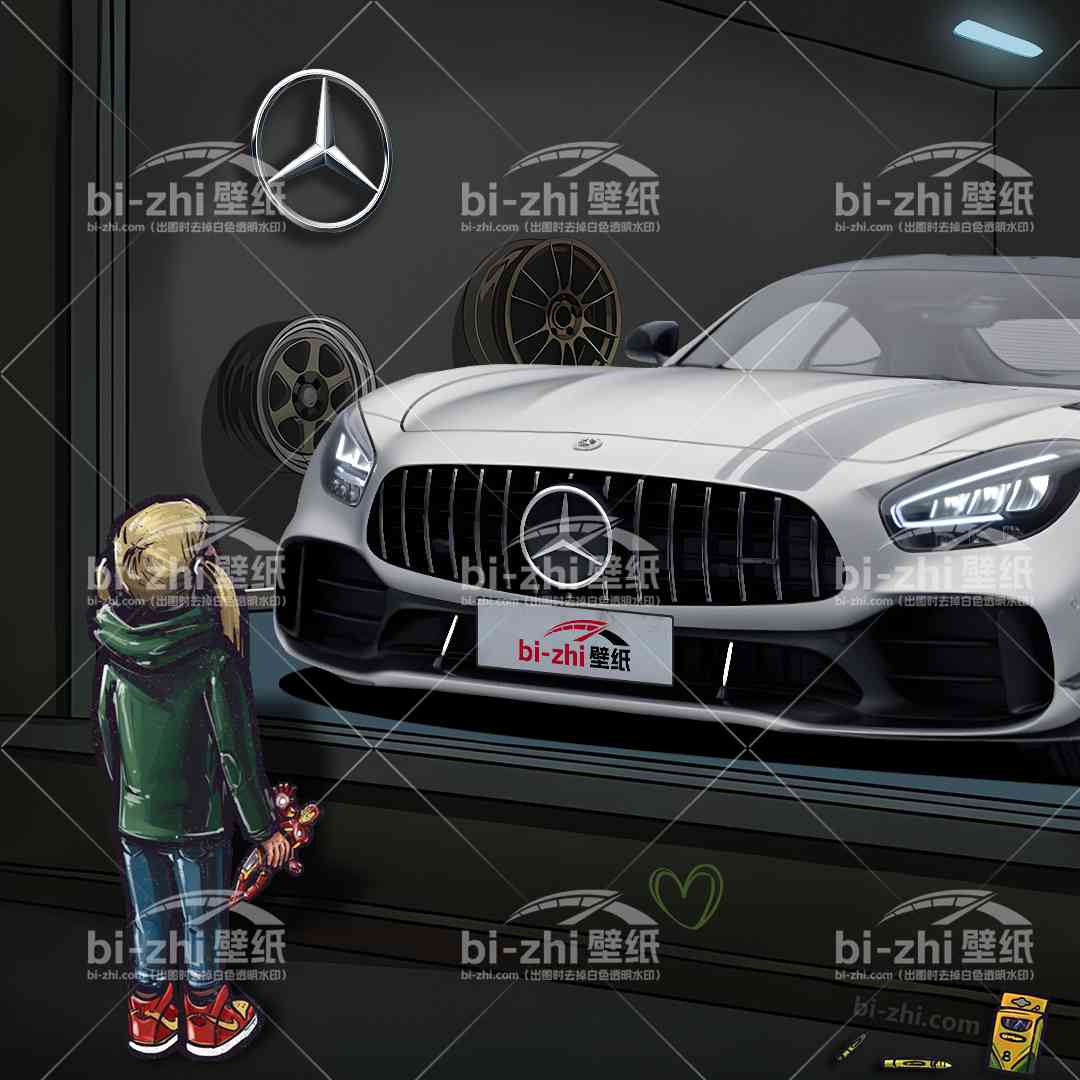 橱窗男孩看车男孩汽车壁纸人物